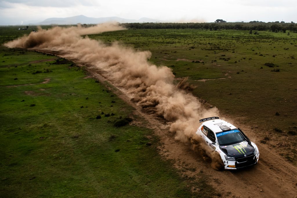 Oliver Solberg is seen during day two of Safari Rally Kenya