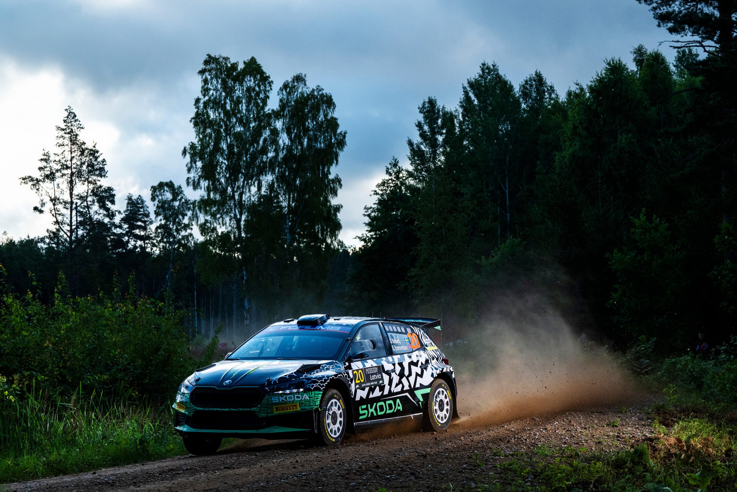 Rally Latvia 2024 Solberg Leads WRC2