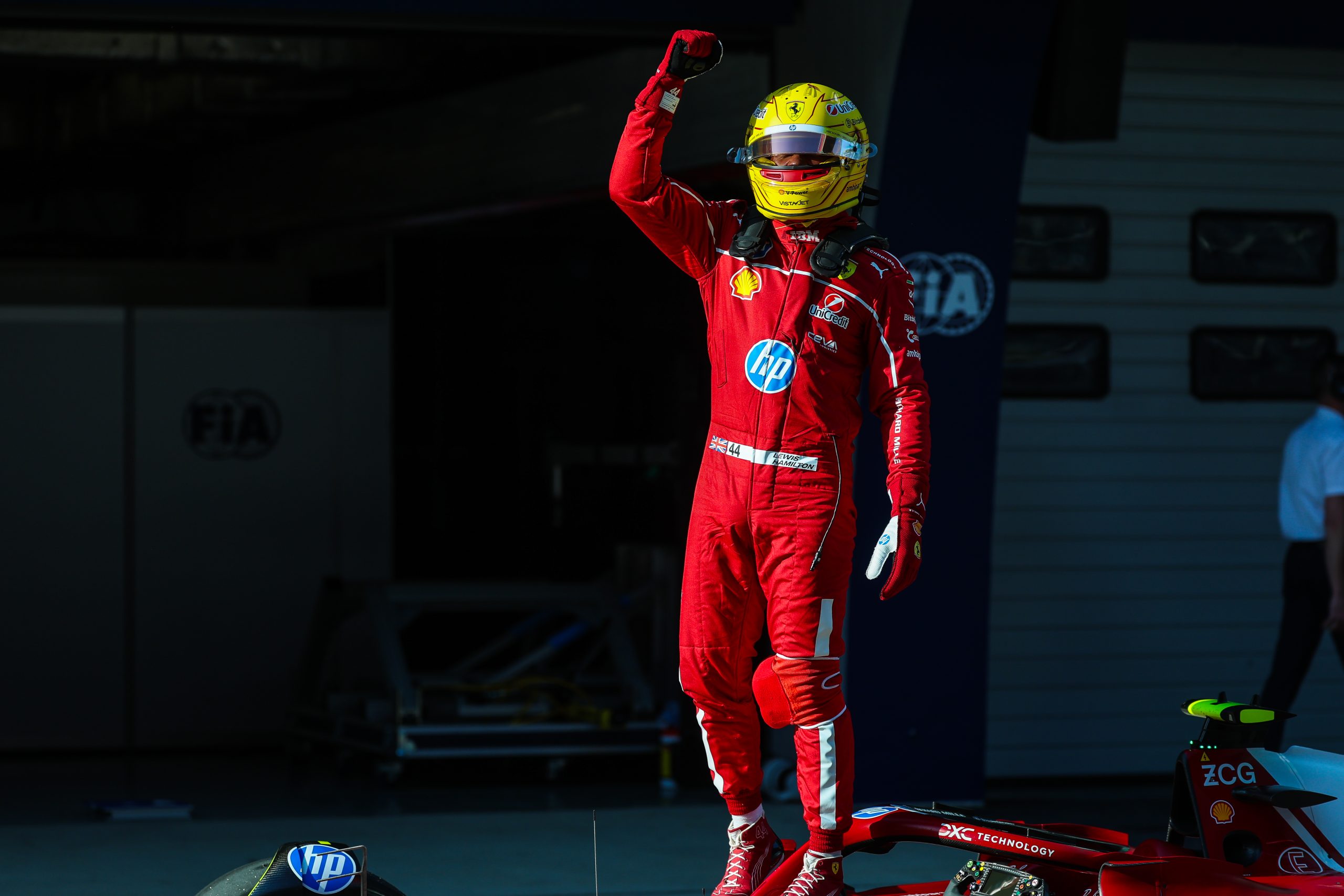 Lewis Hamilton Surges to Ferrari Pole for China Sprint